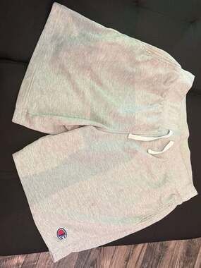 Champion Authentic Athletic Apparel Men's Heather Gray French Terry Sweat Shorts